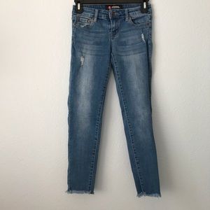 Slightly Distressed Skinny Jeans